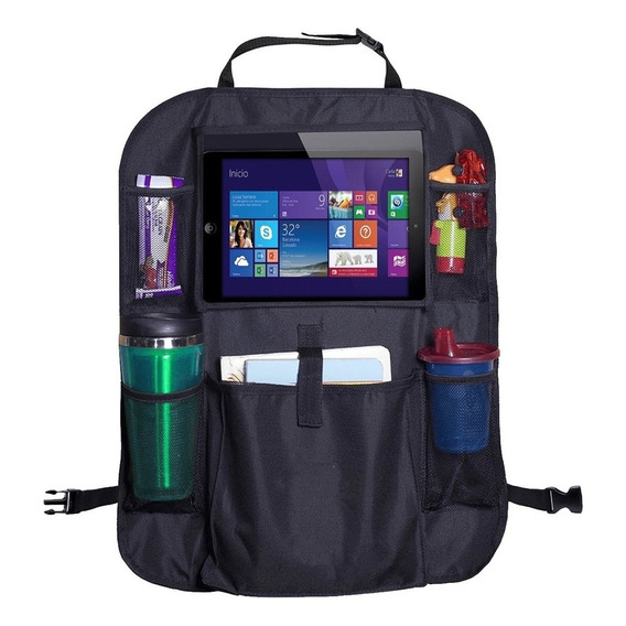 Organizador Auto Asiento Para Tablet iPad Celular Botella