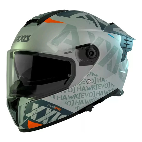 Casco Integral Axxis Hawk Spiffy C2 Gris Mate