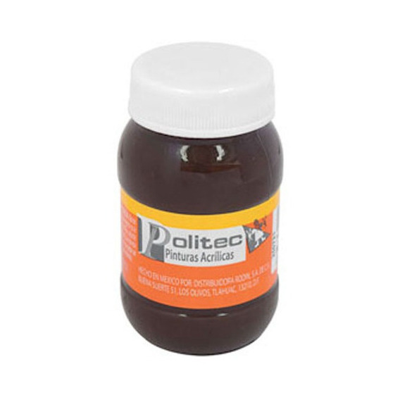 Pintura Politec Acrilica 500ml Serie 300 1 Color / 1 Pieza Color 304 SOMBRA CAFE