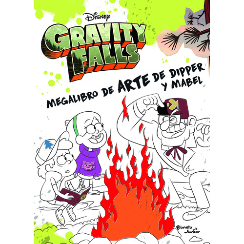 Gravity Falls. Megalibro de arte de Dipper y Mabel, de Disney. Serie Disney Editorial Planeta Infantil México, tapa blanda en español, 2021