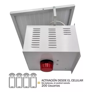 Alarma Comunitaria Gsm + Panel 10w Solar 200 Usuarios