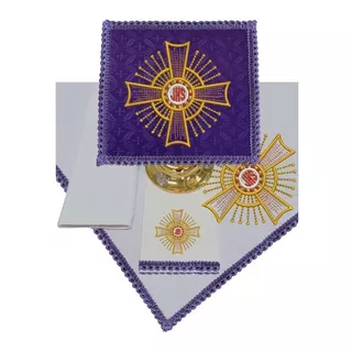 Conjunto De Alfaias Para Altar Em Tecido Litúrgico 300.b02