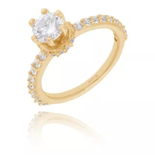 Anillo De Compromiso Helena En Oro 18 Kilates  Amor Mouty