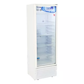 Heladera Teora Exhibidora Tev500 Vertical 450l Doble Vidrio Color Blanco