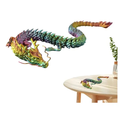 SPERMUOY – Dragón Articulado Impreso En 3D De 30 Cm – Juguete Coleccionable Flexible – Regalo Fantástico Para Niños Y Adultos