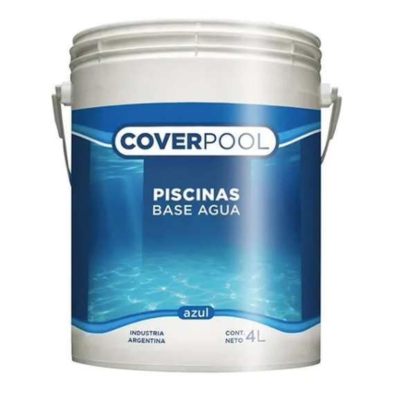 Pintura Al Agua Para Piletas Piscinas Venier Mate 4 Lts Azul