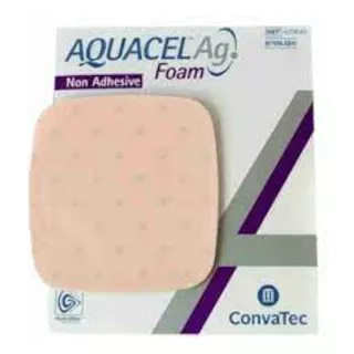 Curativo Aquacel Ag Foam Não Adesivo Unida 10x10cm -convatec