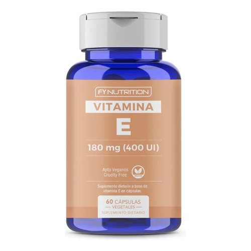 Vitamina E - 180mg - Fynutrition - Antioxidante - Vegano