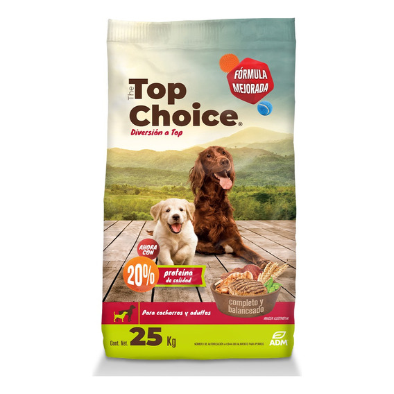 Alimento Seco Top Choice En Bolsa de 25kg Para Perro