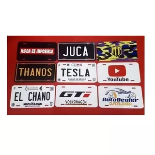 Placa Decorativa Para Carro