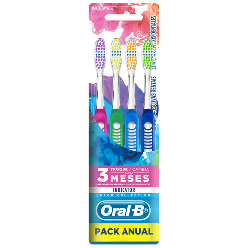 Cepillo dental Oral-B Indicator pack x 4