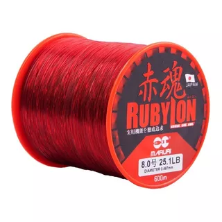 Linha Monofilamento Maruri Rubylon Vermelho 6.0 0,40mm 600m