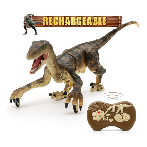 2.4g Rc Dinosaur Raptor Velociraptor Con Control Remoto
