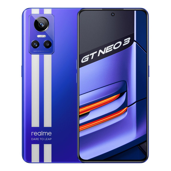 Realme Gt Neo 3 12gb Ram 256gb Rom 150w Cargador Dimensidad 8100 5g 120hz Pantalla Amoled 4500mah Nltro Azul Color Azul nitro