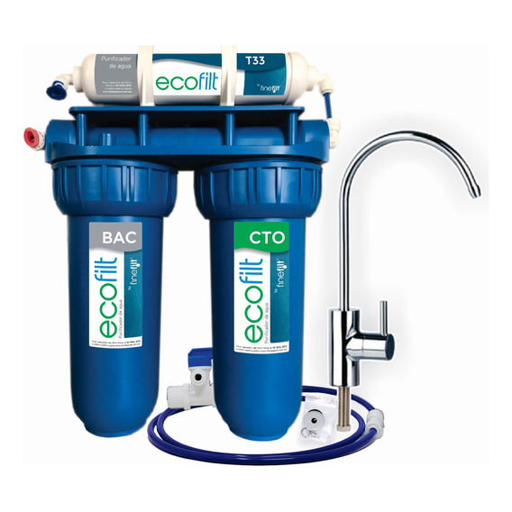 Filtro de agua Purificador De Agua Doméstico Ecofilt casa Color Azul