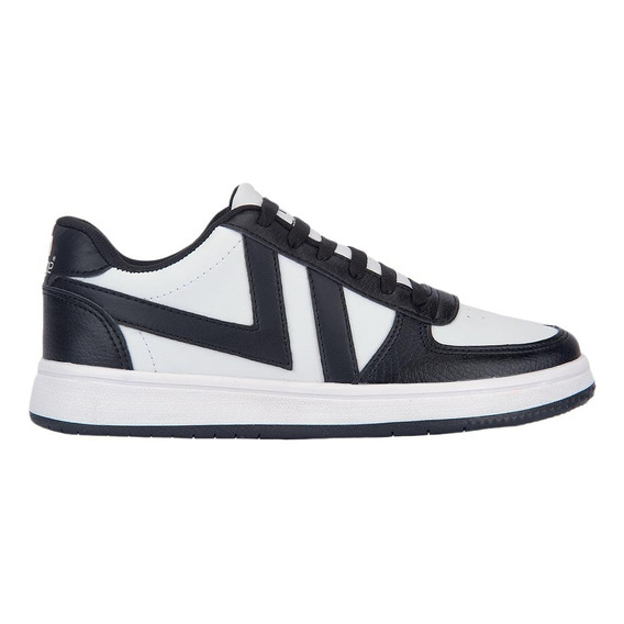 Tenis Casual Choclo Mirage 520 Blanco Con Negro Para Junior