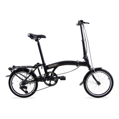Bicicleta Benotto Plegable Piegare R16 3v Aluminio Frenos V Color Negro