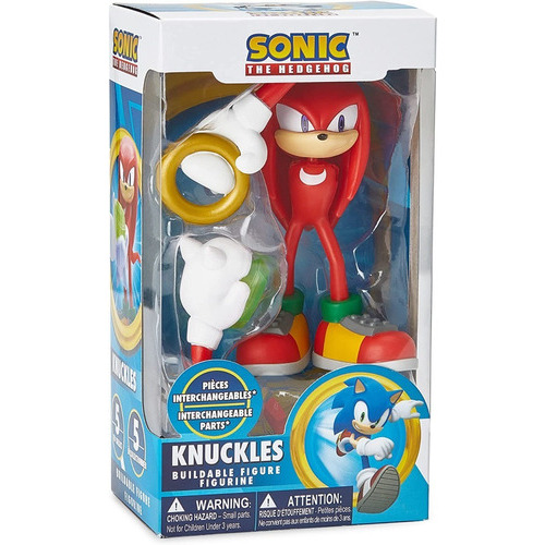 Sonic The Hedgehog Knuckles Figura 10cm Para Armar Just Toys