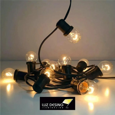 Pack X 10 Lampara Gota E27 Halogena Ideal Para Guirnaldas 