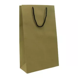 Bolsa Papel Kraft Con Asa 50 Pzs 38x22x10 Cm Grande