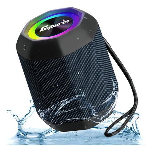 Cyboris Altavoz Bluetooth Portátil, Ipx7 Impermeable Altavoz Color Cián (dark Cyan) 110v