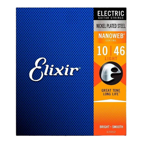 Elixir Nanoweb 12052 Cuerdas Guitarra Electrica 10-46
