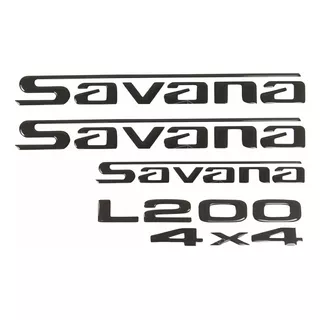 Kit Adesivos Mitsubishi Savana L200 4x4 Resinado Rs13