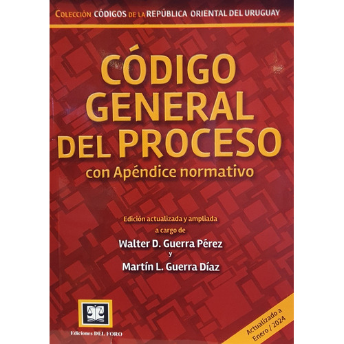 Codigo General Del Proceso Actualizado, De Vv.aa. Editorial Del Foro, Tapa Blanda, Edición 1 En Español