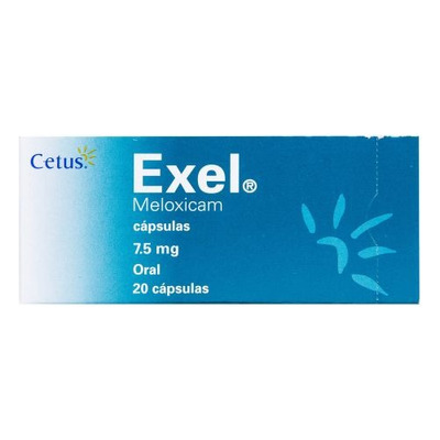 Exel 7.5 Mg Caja 20 Capsulas Meloxicam