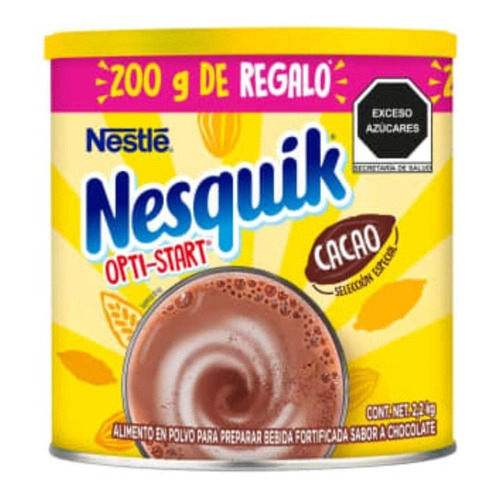 Chocolate En Polvo Nesquik Nestlé Opti-start De 2.2 Kg