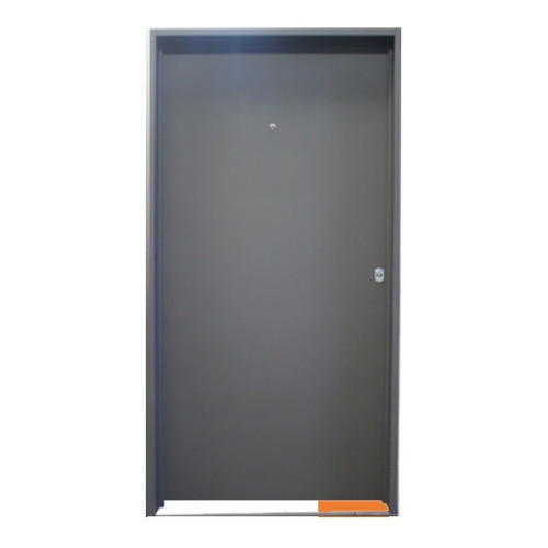 Puertas Exterior Frente Inyectada De Chapa Lisa 100 X 200 Color Gris Grafito anti-oxido