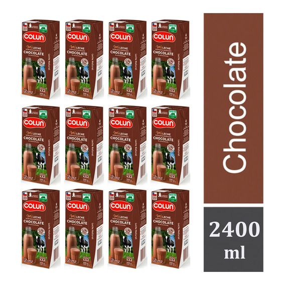 Leche Chocolate Colun 200 Ml Pack 12 Unidades