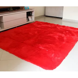 Tapete Felpudo Vermelho Claro 150x200-pelo Alto Costa Oro Shaggy