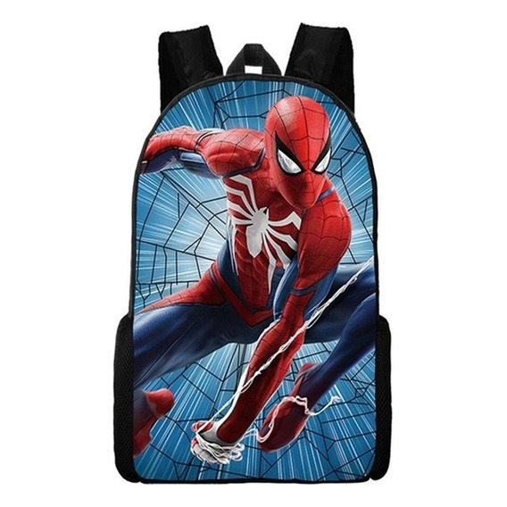 Spiderman Mochila Estudiante Modelo Super Man 3 Piezas 2023