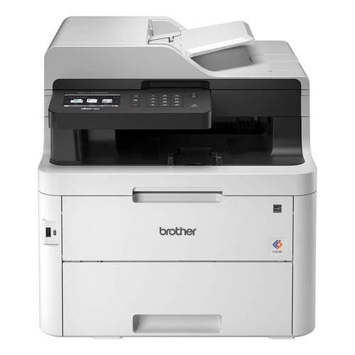 Impresora a color  multifunción Brother MFC-L3 Series MFC-L3750CDW con wifi blanca y gris 110V - 120V