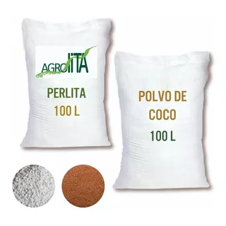 Perlita + Polvillo 100 Lts C/u