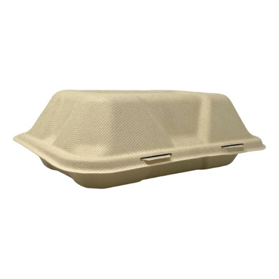 Contenedor Biodegradable Para Alimentos 9x6 Bagazo 200 Pzs