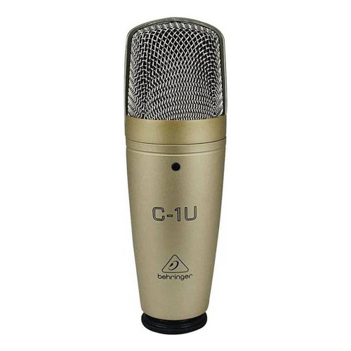 Micrófono Behringer C-1U Condensador Cardioide color dorado