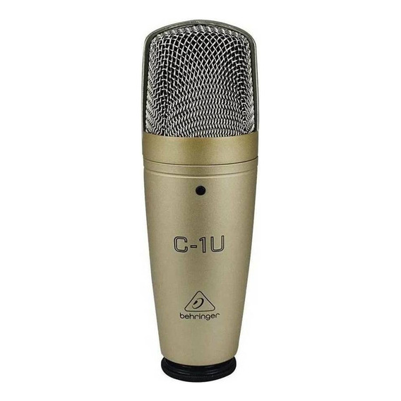 Micrófono Behringer C-1U Condensador Cardioide color dorado