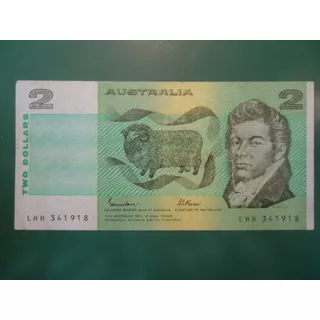 Billete De Australia 2 Dolares 1985