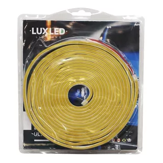 Rollo Led Neon Ultra Brilloso 5 Mtr 12v Flexible Color De La Luz Amarillo