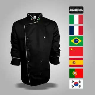 Dolma Profissional Pizzaiolo + Bandeira Itália Personalizada