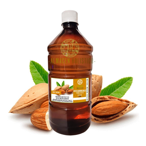 Aceite De Almendras Dulces Natural Puro Prensado 1 Litro Lt