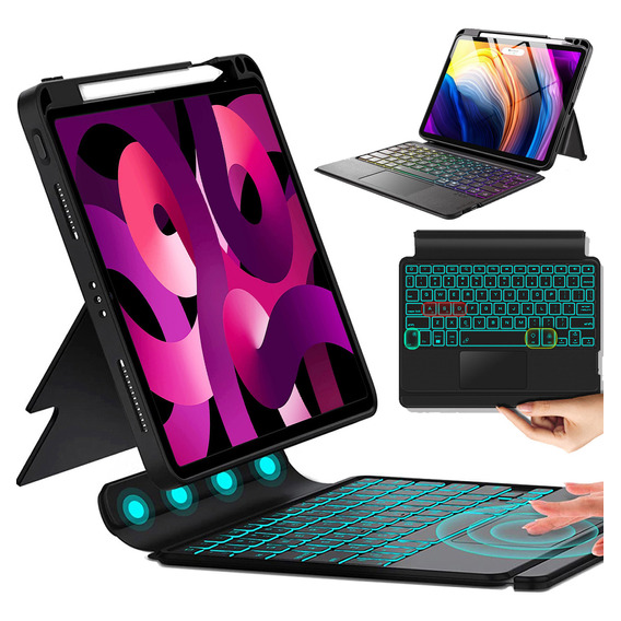 Funda Teclado Iluminado Táctil Para iPad Pro 11 Air 5/4 10.9