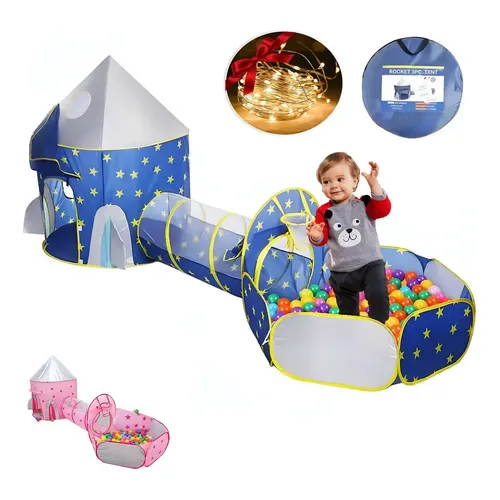 Carpa Plegable Con Piscina De Bolas Y Aro De Baloncesto – Tienda De Juego Infantil De Interior Y Exterior (Bolas No Incluidas)
