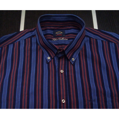 Impecable Camisa Paul & Shark Italiana Xl Azul Cero Puestas