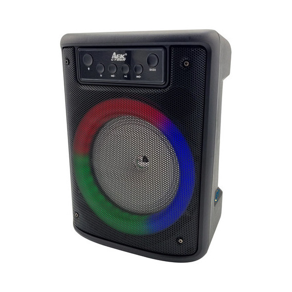 Parlante Portátil Rgb Bluetooth Sd Fm Usb 20w Aek Atrix® Color Negro