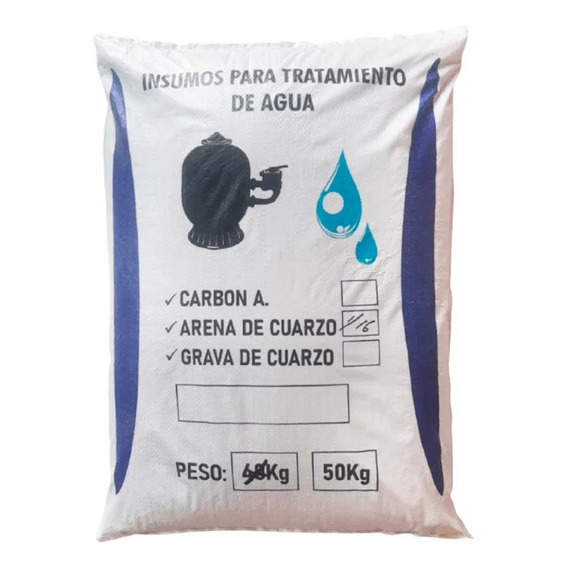 Arena De Cuarzo De 40kg De 1/16 Para Filtros De Piscinas