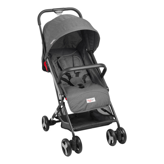 Carriola Bebesit Flex Carriola De Baston Plegable Paseo Color Gris