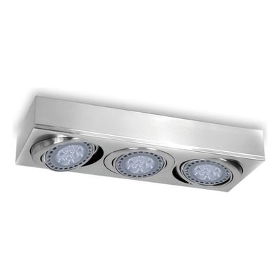 Plafon Cardanico 3 Luces Acero Apto Led Ar111 Gam 5020 Ac